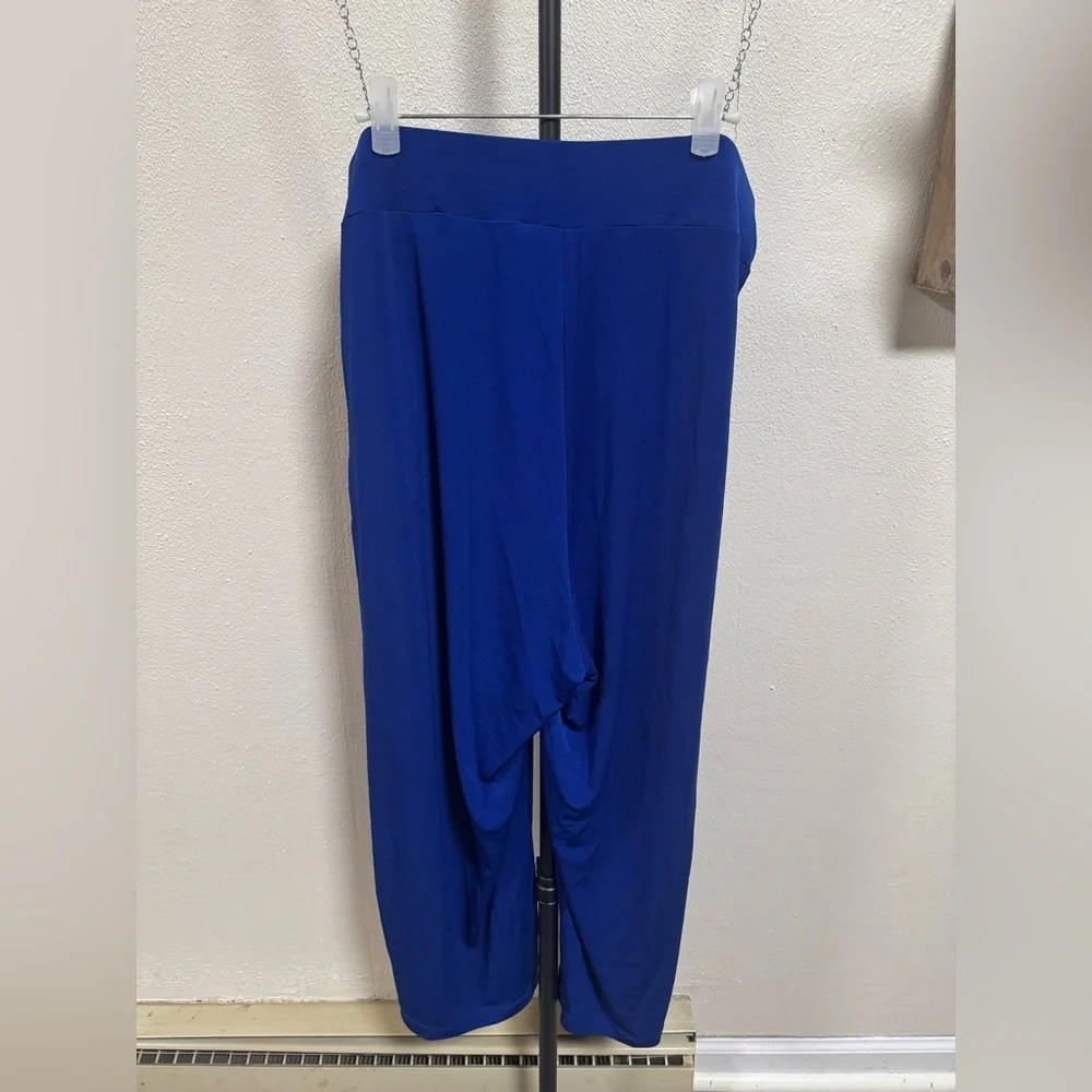 NWT Maui Mama Women's Royal Blue Wide-Leg Yoga Slouch Pant - Picture 2 of 5